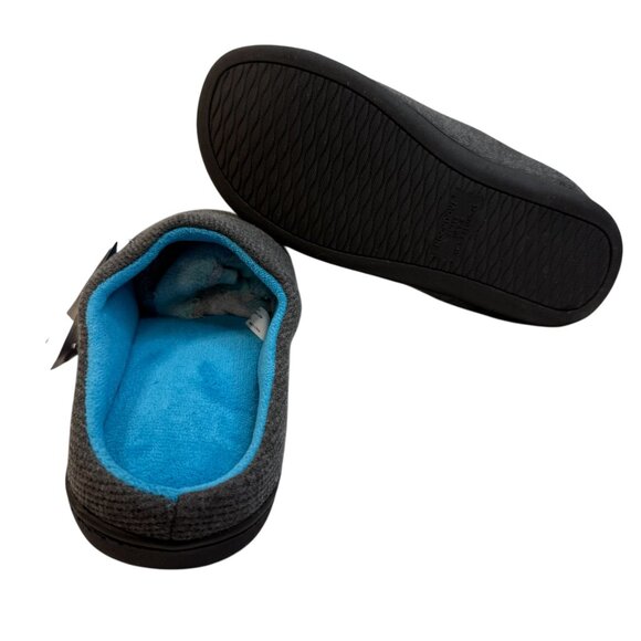 RockDove Two-Tone Men’s Memory Foam Slippers – Gray/Blue – Size Men's 7-8 Cozy - Picture 7 of 11